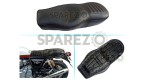 Royal Enfield Black Genuine Leather Dual Seat For GT Continental and Interceptor 650 - SPAREZO